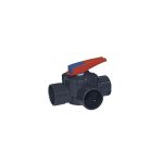 Válvula manual de 3 vías 50/63 mm