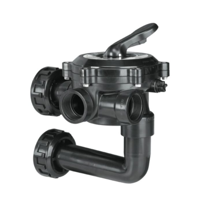 Válvula de piscina de montaje lateral, multipuerto de 1 1/2" PLANA ASTRAL - Imagen 2